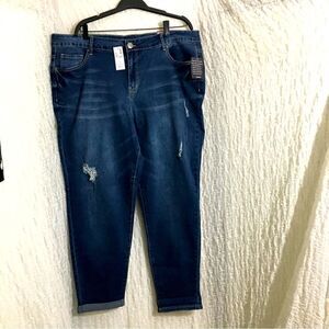 Avenue Skinny Distressed  Jeans Size 22 *Wrong Inside Tag